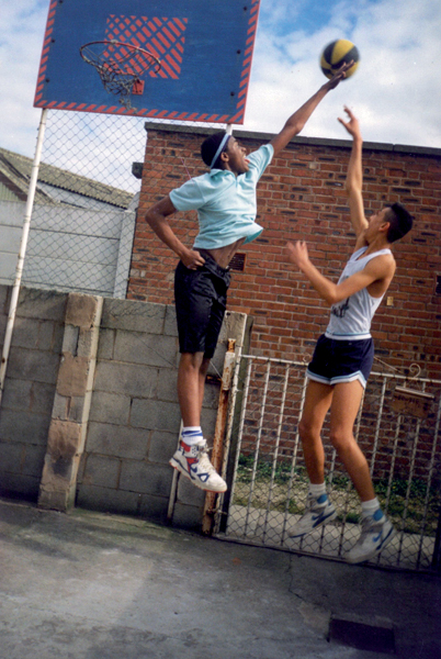 Chris Wilson and me in my Back Yard 1988