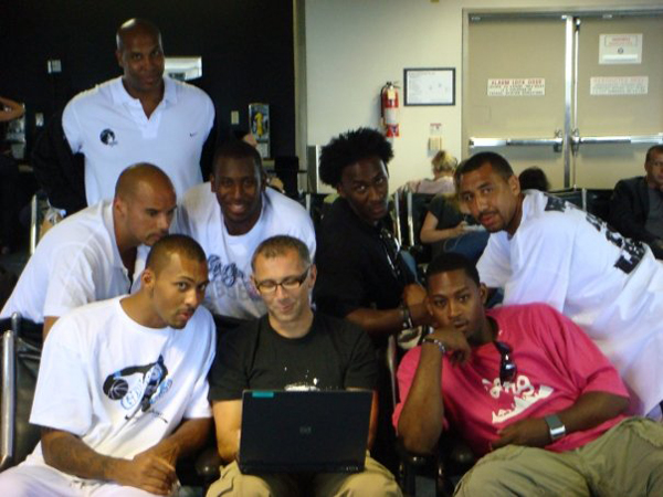 In the Airport with 2007 Midnight Madness winners and the Head of Nike.