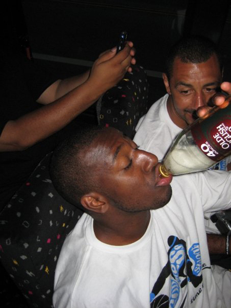 Dangles neckin a 40 oz in L.A. 2007