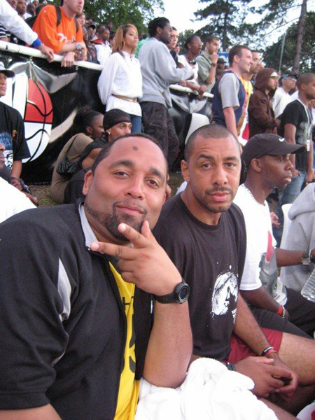 Me and my main man Nhamo Shire (Founder of Nike Midnight Madness) chillin in Paris @ Quai 54 Tournament